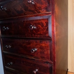 6段チェスト 民芸調　整理箪笥 収納家具 和家具 レトロの画像