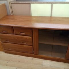 ★リユースのサカイつくば店★TK7505  サイドボード ブラウン H63×D45×W120 クリーニング済みの画像