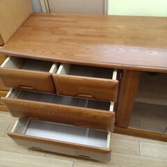 ★リユースのサカイつくば店★TK7505  サイドボード ブラウン H63×D45×W120 クリーニング済みの画像