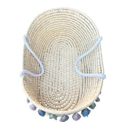 PUPPAPUPO クーファンかご ゆりかご タッセル付きの画像