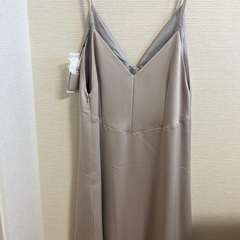 未着用 EMMEL REFINES ワンピース ベージュ フリーサイズの画像
