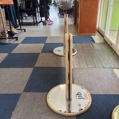 M2511-006　jib 木製 ベビー サークル 据え置き キズ汚れ有りの画像