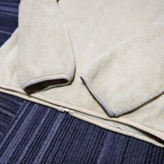 130cm 無印良品　MUJI クリーム色　ベージュ　アウター　上着　ジャケットの画像