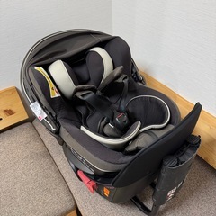 美品　AILEBEBE クルット5iグランス　ブラウン　新生児　チャイルドシートの画像