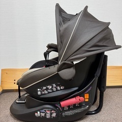 美品　AILEBEBE クルット5iグランス　ブラウン　新生児　チャイルドシートの画像