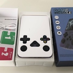 M【未使用品】レトロゲーム機 R36S 携帯型 エミュレーター クラシックゲーム ポータブル ゲーム機 本体 クリアパープル の画像