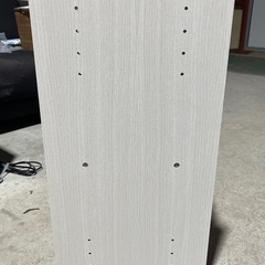 カラーボックス　収納ボックス　２段　ホワイトウォッシュ　の画像