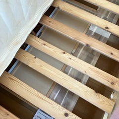 クイーンサイズベッド木枠
の画像