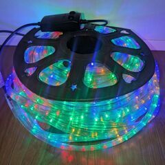 イルミネーション◯LEDロープライト５０ｍ◯レインボーの画像