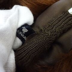 ( E-75 )ファーマフラー ティペット ２つセット 差し込みマフラー クリップマフラー ボア フリーサイズ グレー ブラウン ふわふわ 中古の画像