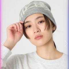 グレー ニットビーニーLOGOニットビーニー | RODEO ロデオクラウンズの画像