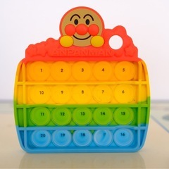 【美品/中古】アンパンマン 指トレ知育玩具 ぷちぽこアンパンマンの画像