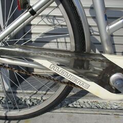 E701★限定特価★ 中古自転車 アサヒ【26インチ　シルバー　LEDオートライト　アルミ 】の画像