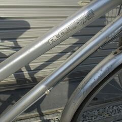 E701★限定特価★ 中古自転車 アサヒ【26インチ　シルバー　LEDオートライト　アルミ 】の画像