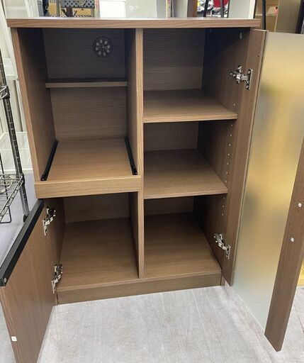 ニトリ ミドルレンジボード　食器棚 ニトリ フォルムN ミドルレンジボード 幅60×奥行40×高89㎝ キッチンボード