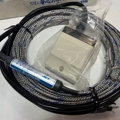 未使用品 アサヒ 排水路ヒーター AH-10P 凍結防止器 屋外コンセント付き 100V専用 200W 発熱線長さ10m 箱入 発熱動作確認済み ①の画像