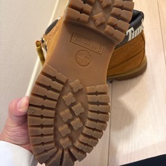 希少モデル Timberland ティンバーランド 6インチブーツ 9W ロゴ総柄 限定デザインの画像