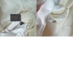 TOMORROWLAND トゥモローランド 水玉 ブラウス ポリエステル ホワイト レディース 38【古着】【中古】の画像