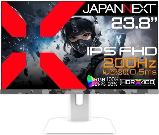 【美品】ゲーミングモニターJAPANNEXT 23.8インチ IPS 200Hz