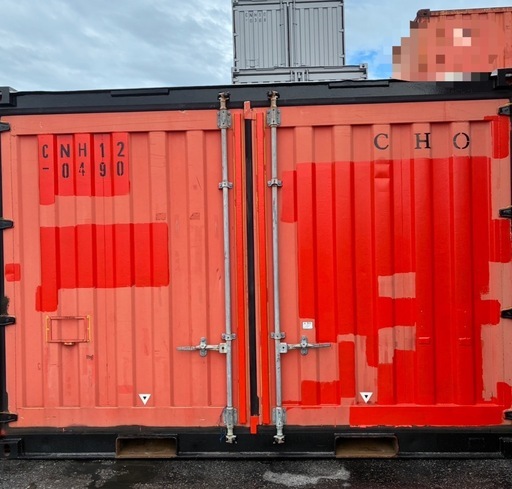 フレームブラック中古12ftコンテナ