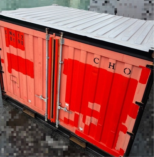 フレームブラック中古12ftコンテナ