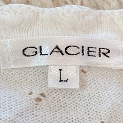 白　L カーディガンの画像