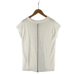 loungedress ラウンジドレス 半袖Tシャツ コットン/アセテート ホワイト レディース F【古着】【中古】の画像