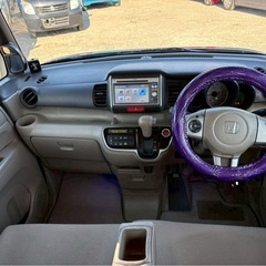 【支払総額18.5万円】N-BOX車検令和9年12月 機関良好 両側パワスラ ワンセグTV ワンオーナー 社外アルミ！お手頃人気車種♩の画像