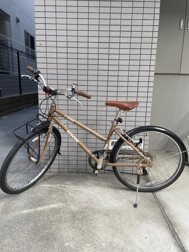【12/4迄】 GIOS　LIEBE クロスバイク　ライトブラウン