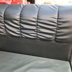 ニトリ シングルベッドフレーム 黒の画像