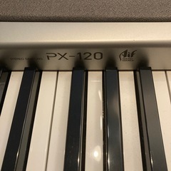 電子ピアノCasio PX-120 ケース+電源+譜面台の画像