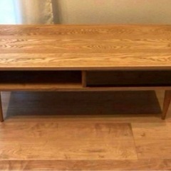 センターテーブル  タモ無垢　ウォルナットの画像