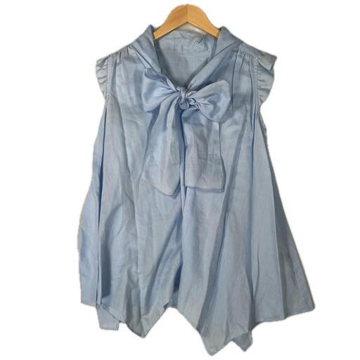 South South South South タンクトップ コットン ブルー レディース 38【古着】【中古】