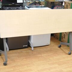 ①会議テーブル 跳ね上げ式 幅150×奥行45×高さ71cm ミーティングテーブル ITOKI 事務机 イトーキ 札幌市 清田区 平岡の画像