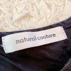 natural couture ナチュラルクチュール　半袖　ブラックの画像