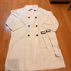 KBF 3way レイヤードコート　アイボリー　フリーサイズ　アウター　ポンチョの画像