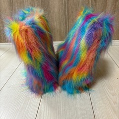 新品ブーツ　レインボー　36の画像