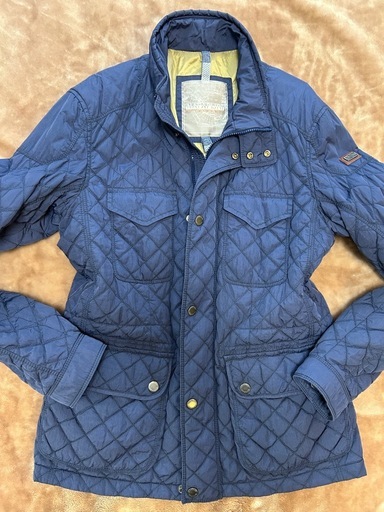 ナパピリNAPAPIJRIダウンジャケット メンズコート cort アウター 冬服 ブルゾン ジャンバー ジャンパー 紳士服blue ブルー 青 表記サイズLメンズmen’s男性用