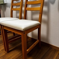 ダイニングチェア 2脚の画像