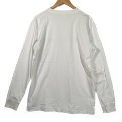 Champion チャンピオン 長袖Tシャツ コットン ホワイト メンズ XL【古着】【中古】の画像