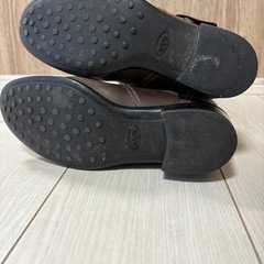 TOD’S 革ブーツブラウン35の画像