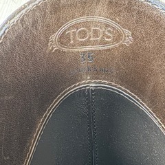 TOD’S 革ブーツブラウン35の画像