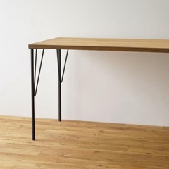 平安伸銅 WTK-1  スチールテーブル脚 黒 2本の画像