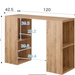 【0円】ニトリ　食器棚　デスク　　の画像