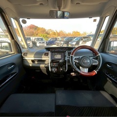 【支払総額26.8万円】h26年式タントカスタム車検令和9年12月機関良好 内外装良好 ８インチナビ 両側パワスラ！修復歴無しの画像