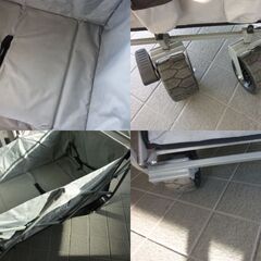 中古品　キャリーワゴン 大容量200L 耐荷重150kg 大型タイヤ 折りたたみ アウトドア カート ワゴンの画像