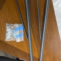 平安伸銅 WTK-1  スチールテーブル脚 黒 2本の画像