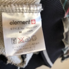 element パーカーの画像