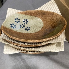 伊賀焼古窯平小鉢　４個セットの画像