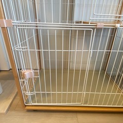 【値下げ】【木目調 傷ほとんどなし】3段キャットケージ の画像
